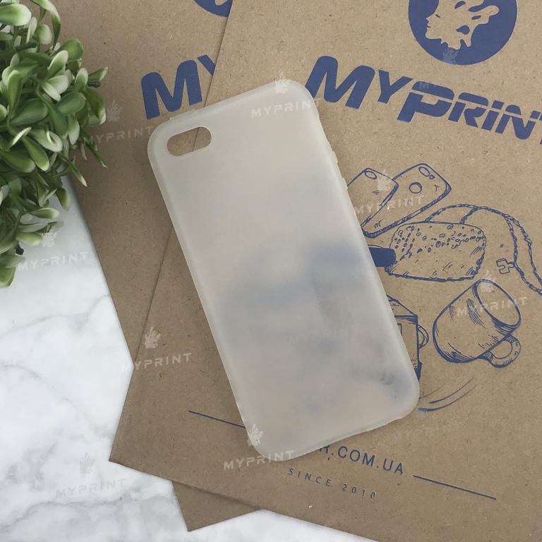 Чохол силіконовий для iPhone 5 / 5S білий (4465) 