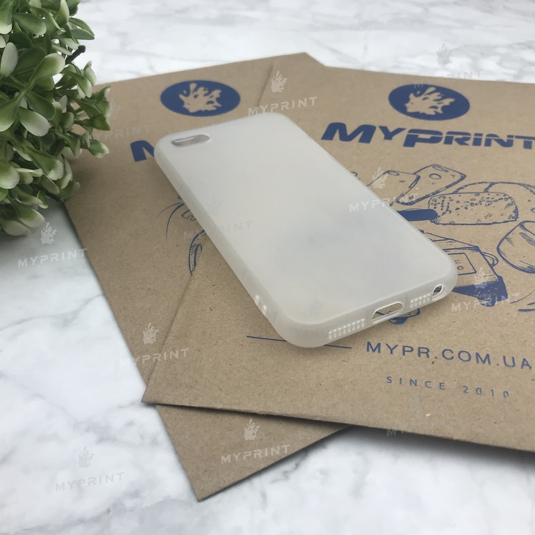 Чохол силіконовий для iPhone 5 / 5S білий (4465) 