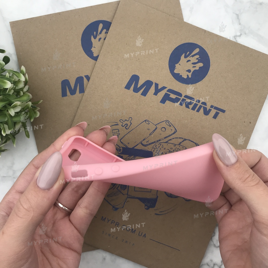 Чохол силіконовий для iPhone 5 / 5S рожевий (4467) - фото 3 - Чохли для УФ друку