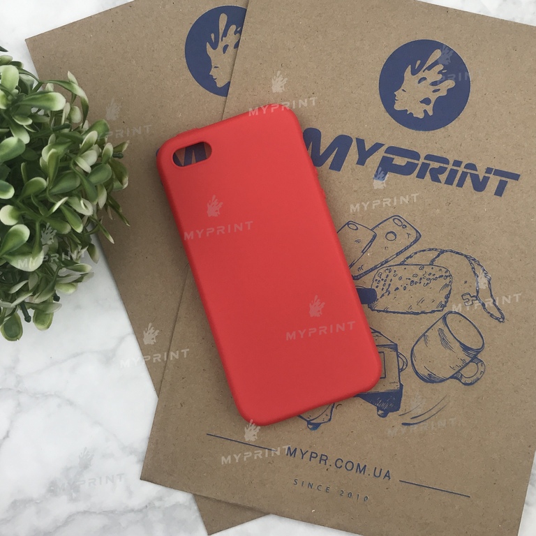 Чохол силіконовий для iPhone 5 / 5S червоний (4468) 