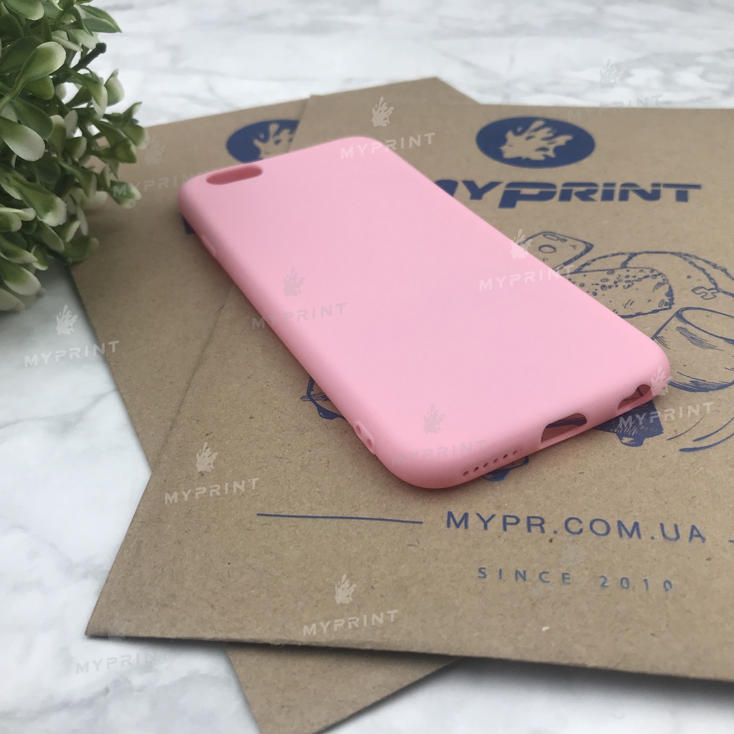 Чохол силіконовий для iPhone 6 / 6S рожевий (4479) - фото 2 Чохол силіконовий для iPhone 6 / 6S рожевий (4479) - фото 2 - Чохли для УФ друку