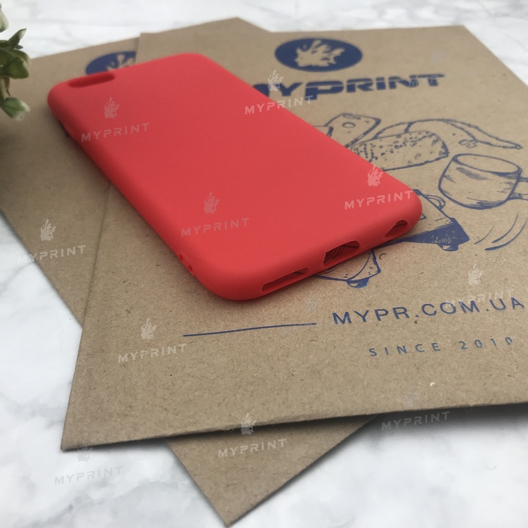 Silicone cover for iPhone 6 / 6S red (4480)  Silicone cover for iPhone 6 / 6S red (4480)