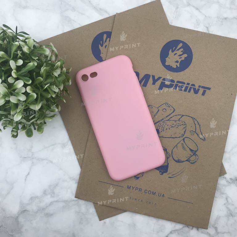 Чохол силіконовий для iPhone 7/8 / SE (2020) рожевий (4491) 