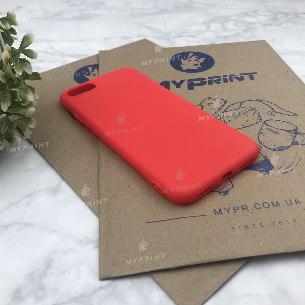 Silicone cover for iPhone 7/8 / SE (2020) red (4492) - фото 2 Silicone cover for iPhone 7/8 / SE (2020) red (4492) - фото 2 - Covers for UV printing