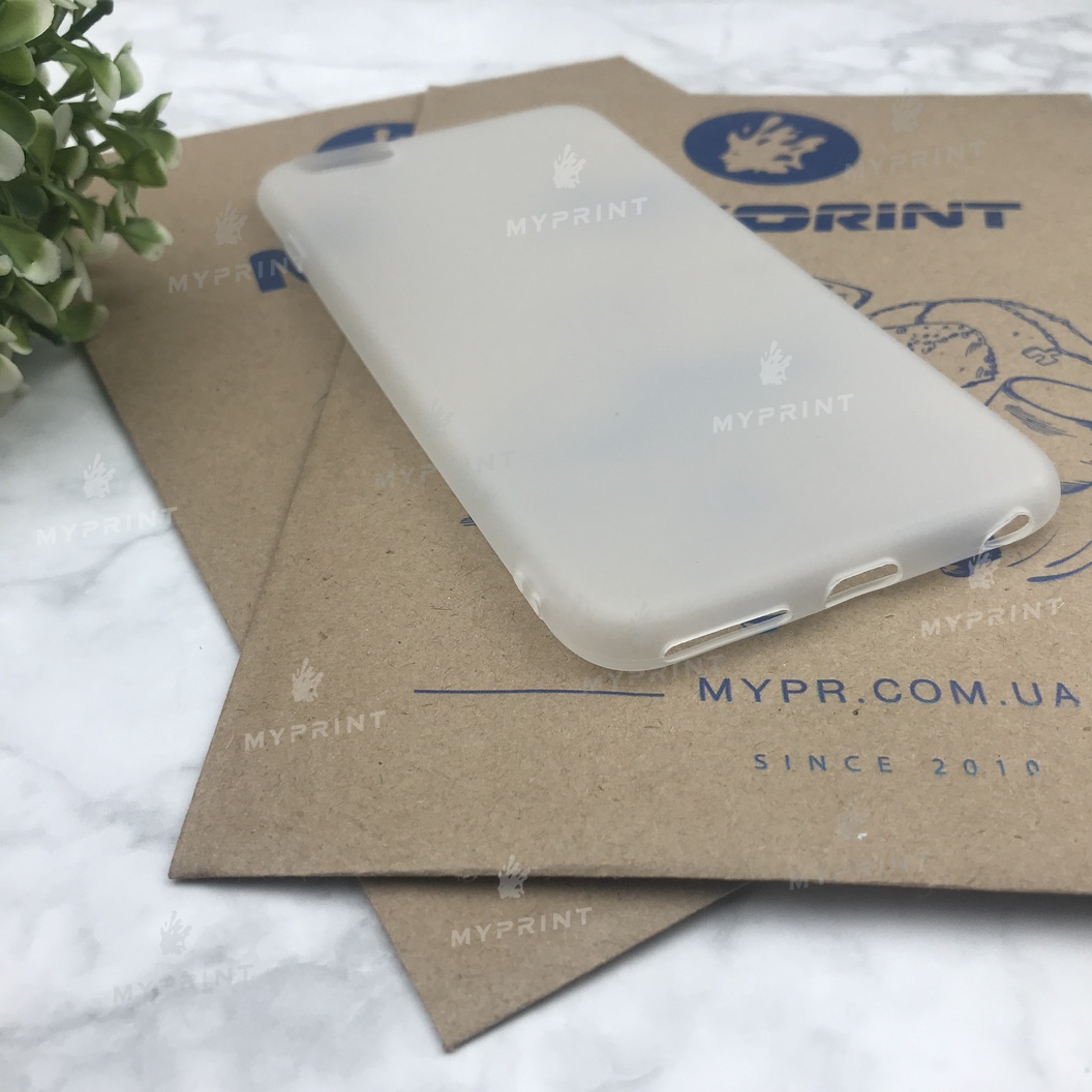 Чохол силіконовий для iPhone 6 PLUS / 6S PLUS білий (4471) - фото 2 - Чохли для УФ друку