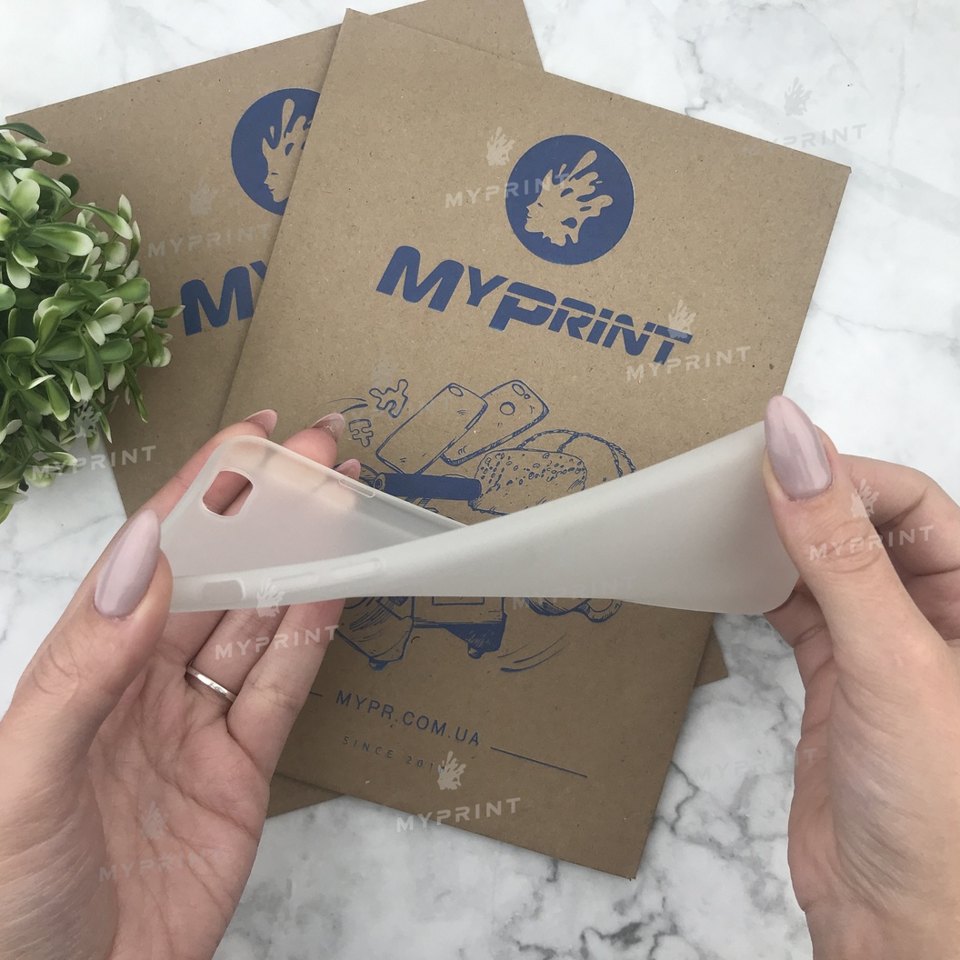 Чохол силіконовий для iPhone 6 PLUS / 6S PLUS білий (4471) - фото 3 - Чохли для УФ друку