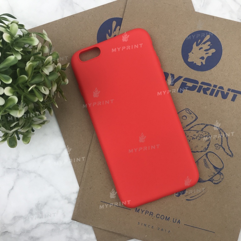 Чохол силіконовий для iPhone 6 PLUS / 6S PLUS червоний (4474) 