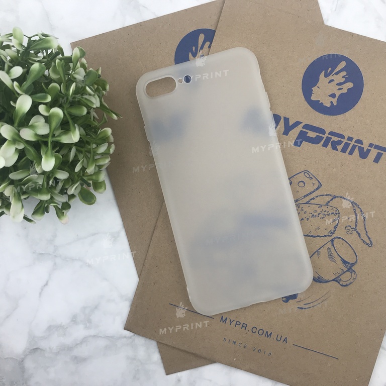Silicone case for iPhone 7 PLUS / 8 PLUS white (4483)  Silicone case for iPhone 7 PLUS / 8 PLUS white (4483)