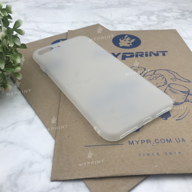 Silicone case for iPhone 7 PLUS / 8 PLUS white (4483)  Silicone case for iPhone 7 PLUS / 8 PLUS white (4483)