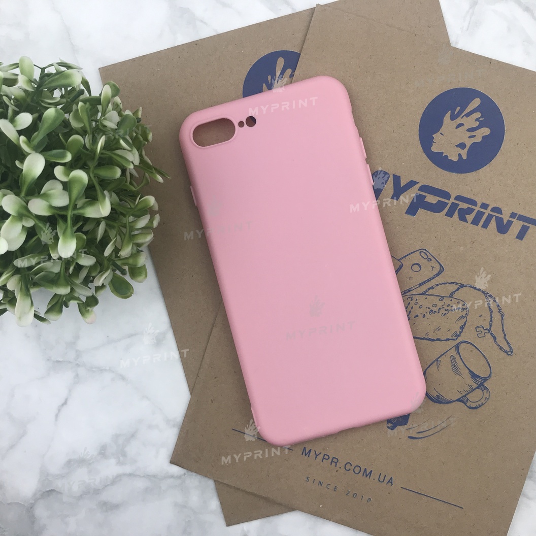 Чохол силіконовий для iPhone 7 PLUS / 8 PLUS рожевий (4485) - фото 1 - Чохли для УФ друку