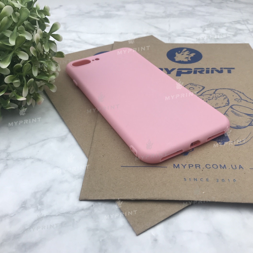 Чохол силіконовий для iPhone 7 PLUS / 8 PLUS рожевий (4485) - фото 2 - Чохли для УФ друку