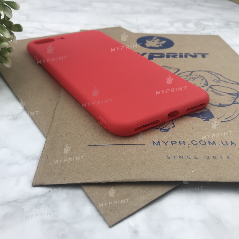 Чохол силіконовий для iPhone 7 PLUS / 8 PLUS червоний (4486) 