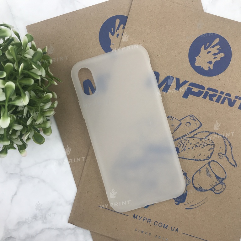 Чехол силиконовый для iPhone X белый (4495)  Чехол силиконовый для iPhone X белый (4495)