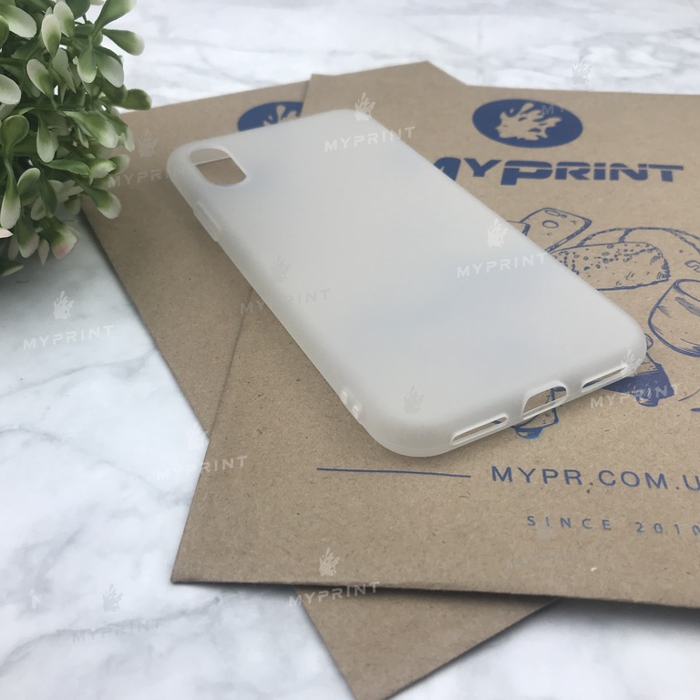 Чехол силиконовый для iPhone X белый (4495)  Чехол силиконовый для iPhone X белый (4495)