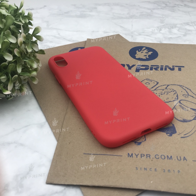 Чохол силіконовий для iPhone XR червоний (4504) 