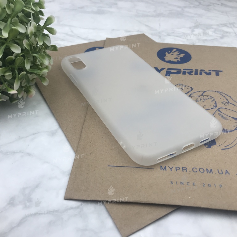 Чохол силіконовий для iPhone XS Max білий (4507) 