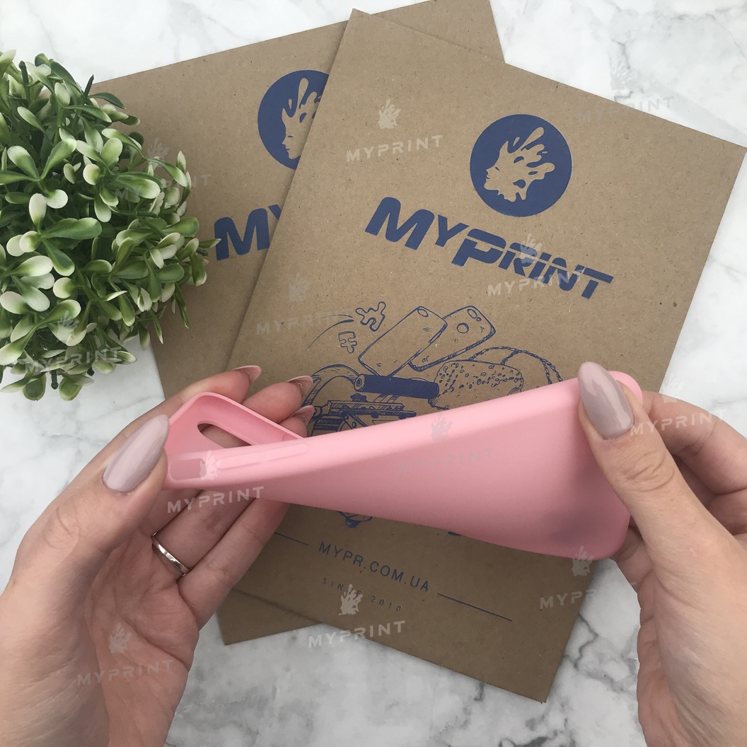 Чохол силіконовий для iPhone XS Max рожевий (4509) - фото 3 - Чохли для УФ друку