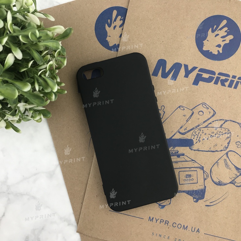 Чохол силіконовий для iPhone 5 / 5S чорний (4466) 