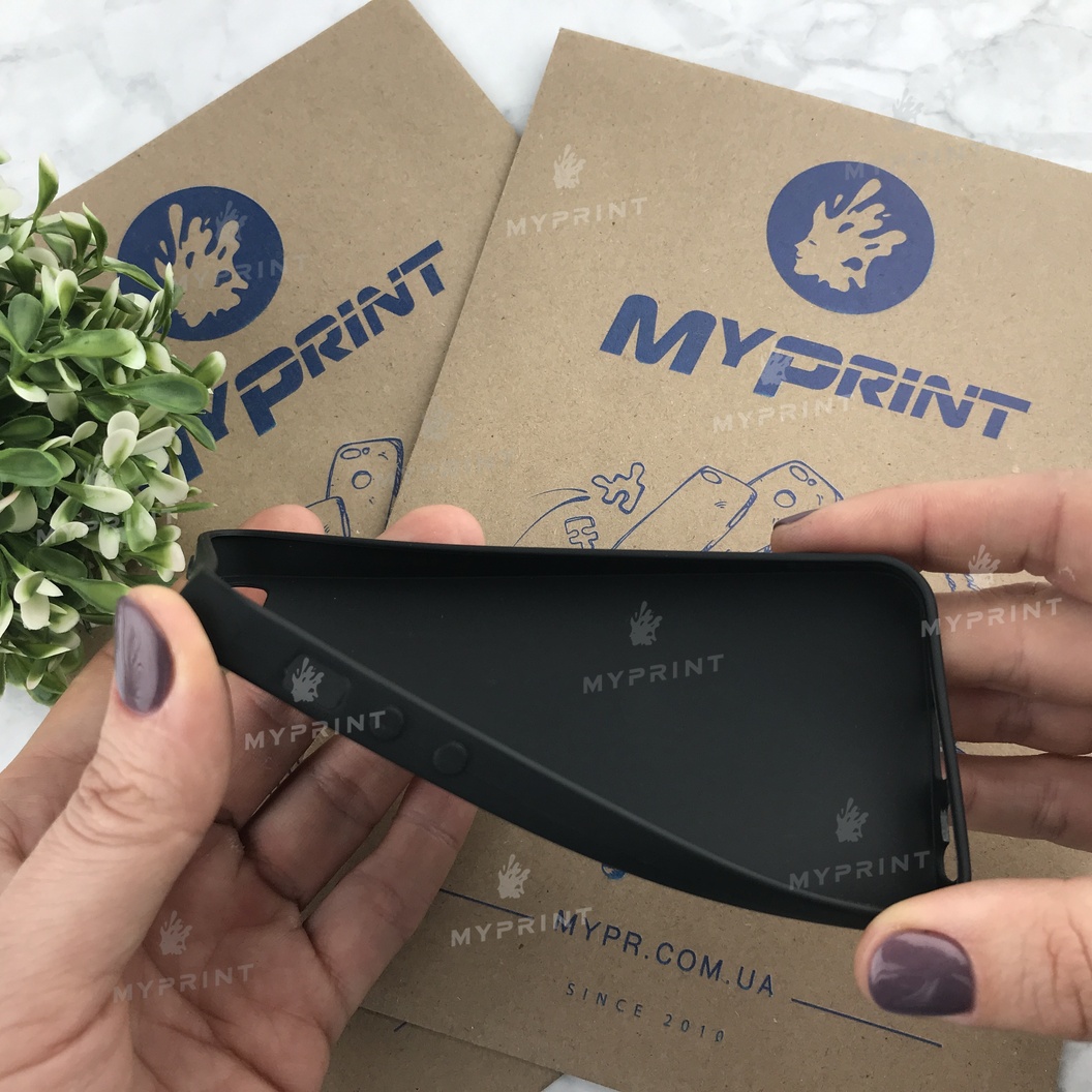 Чохол силіконовий для iPhone 5 / 5S чорний (4466) - фото 3 - Чохли для УФ друку