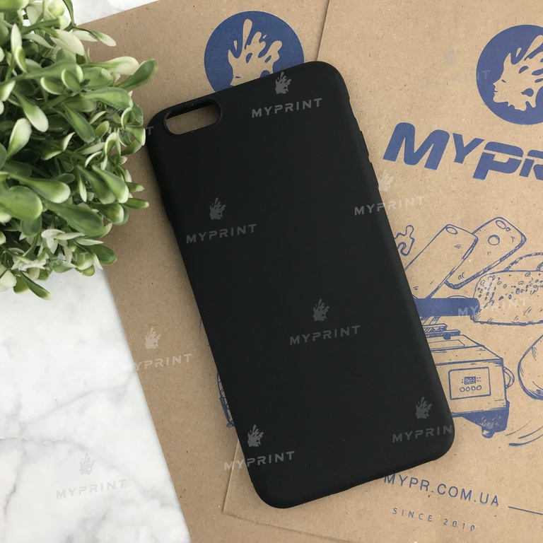Чохол силіконовий для iPhone 6 PLUS / 6S PLUS чорний (4472)  Чохол силіконовий для iPhone 6 PLUS / 6S PLUS чорний (4472)