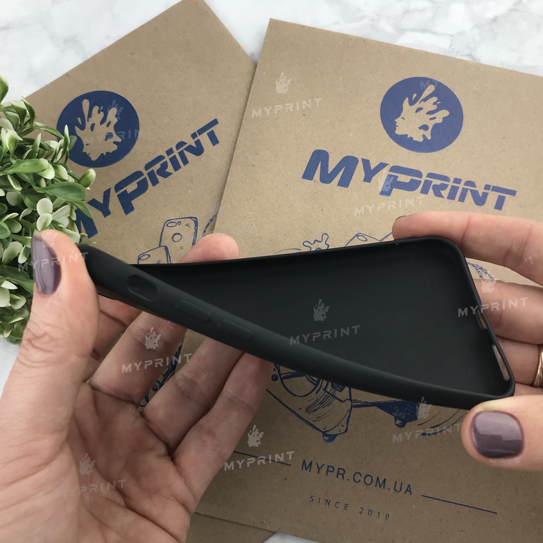 Чохол силіконовий для iPhone 7/8 / SE (2020) чорний (4490) - фото 3 - Чохли для УФ друку