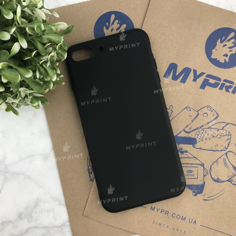 Silicone case for iPhone 7 PLUS / 8 PLUS black (4484)  Silicone case for iPhone 7 PLUS / 8 PLUS black (4484)