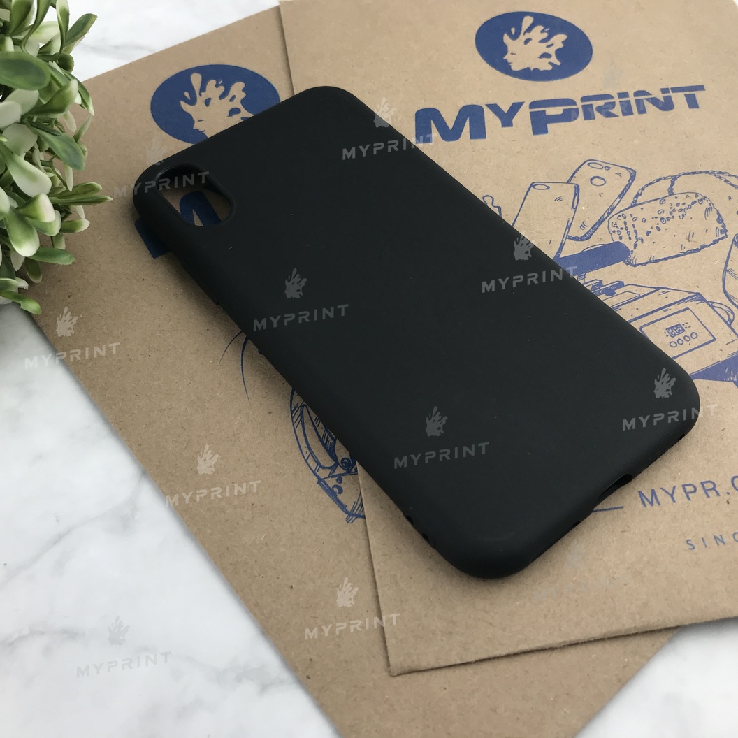 Чохол силіконовий для iPhone X чорний (4496) - фото 2 Чохол силіконовий для iPhone X чорний (4496) - фото 2 - Чохли для УФ друку