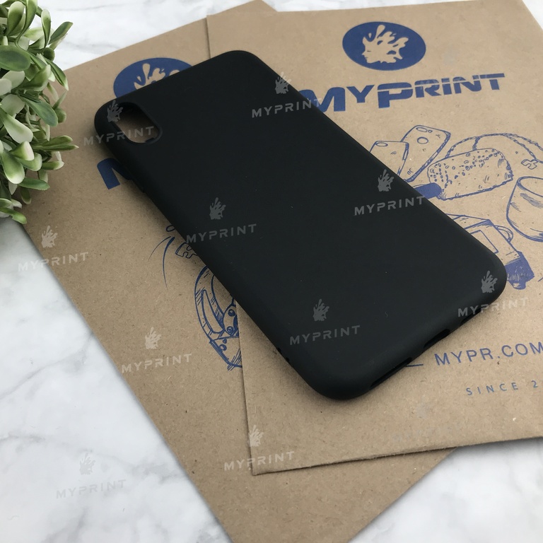 Silicone case for iPhone XS Max black (4508)  Silicone case for iPhone XS Max black (4508)