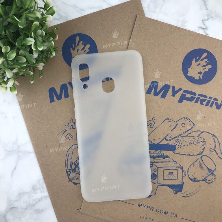 Чохол силіконовий для Samsung A20 / A30 / M10s білий (4805) 