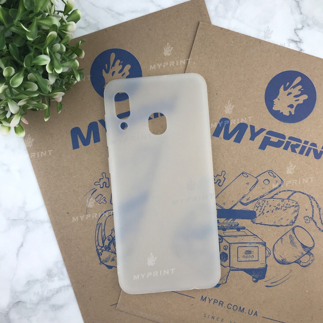 Чохол силіконовий для Samsung A20 / A30 / M10s білий (4805) - фото 1 - Чохли для УФ друку