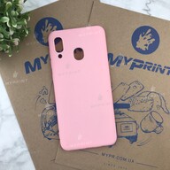 Чохол силіконовий для Samsung A20 / A30 / M10s рожевий (4807) - фото 1 Чохол силіконовий для Samsung A20 / A30 / M10s рожевий (4807) - фото 1 - Чохли для УФ друку