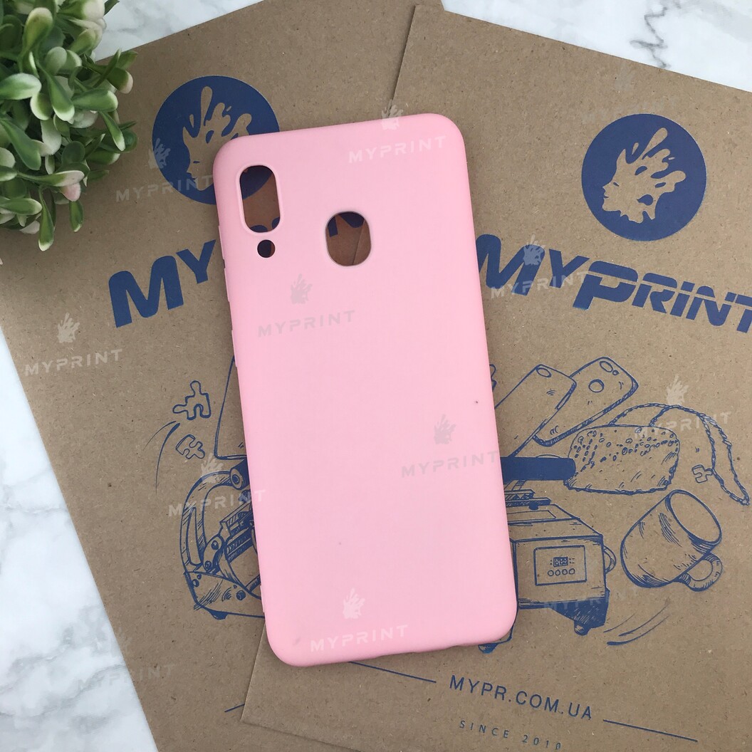 Чохол силіконовий для Samsung A20 / A30 / M10s рожевий (4807) - фото 1 Чохол силіконовий для Samsung A20 / A30 / M10s рожевий (4807) - фото 1 - Чохли для УФ друку
