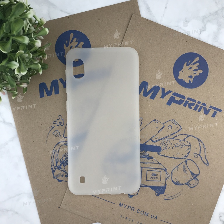 Чохол силіконовий для Samsung A10 білий (4799) 