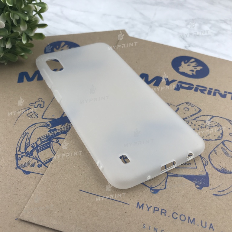 Чохол силіконовий для Samsung A10 білий (4799) 