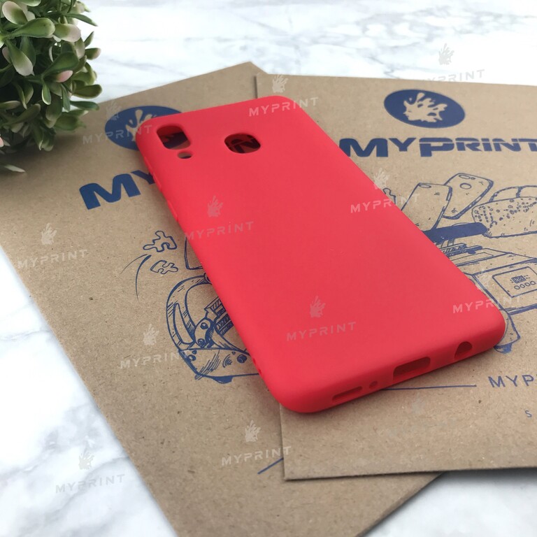 Чохол силіконовий для Samsung A20 / A30 / M10s червоний (4808) 