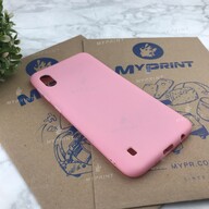 Чохол силіконовий для Samsung A10 рожевий (4801) - фото 2 - Чохли для УФ друку