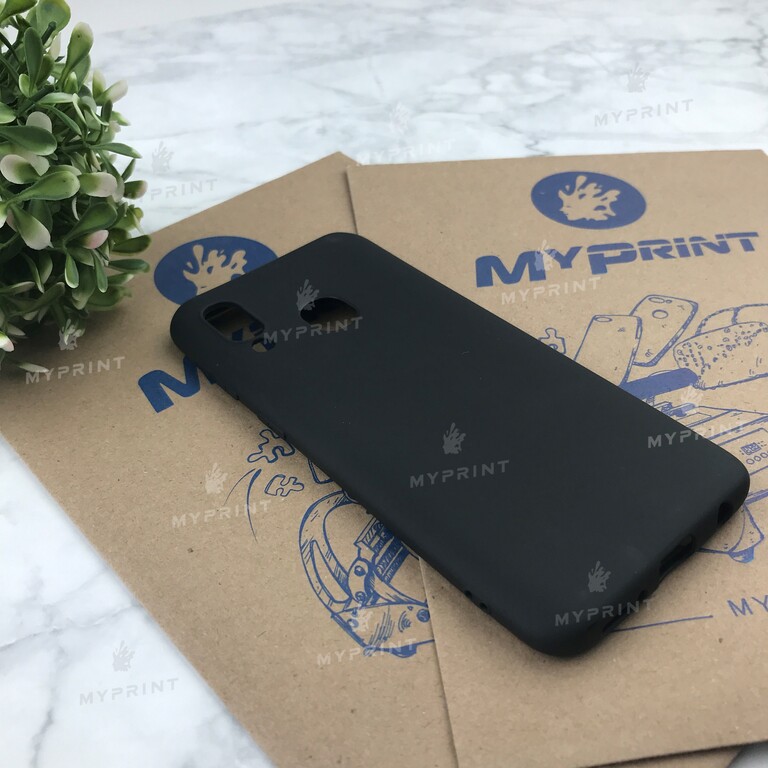 Чохол силіконовий для Samsung A40 чорний (5490) 