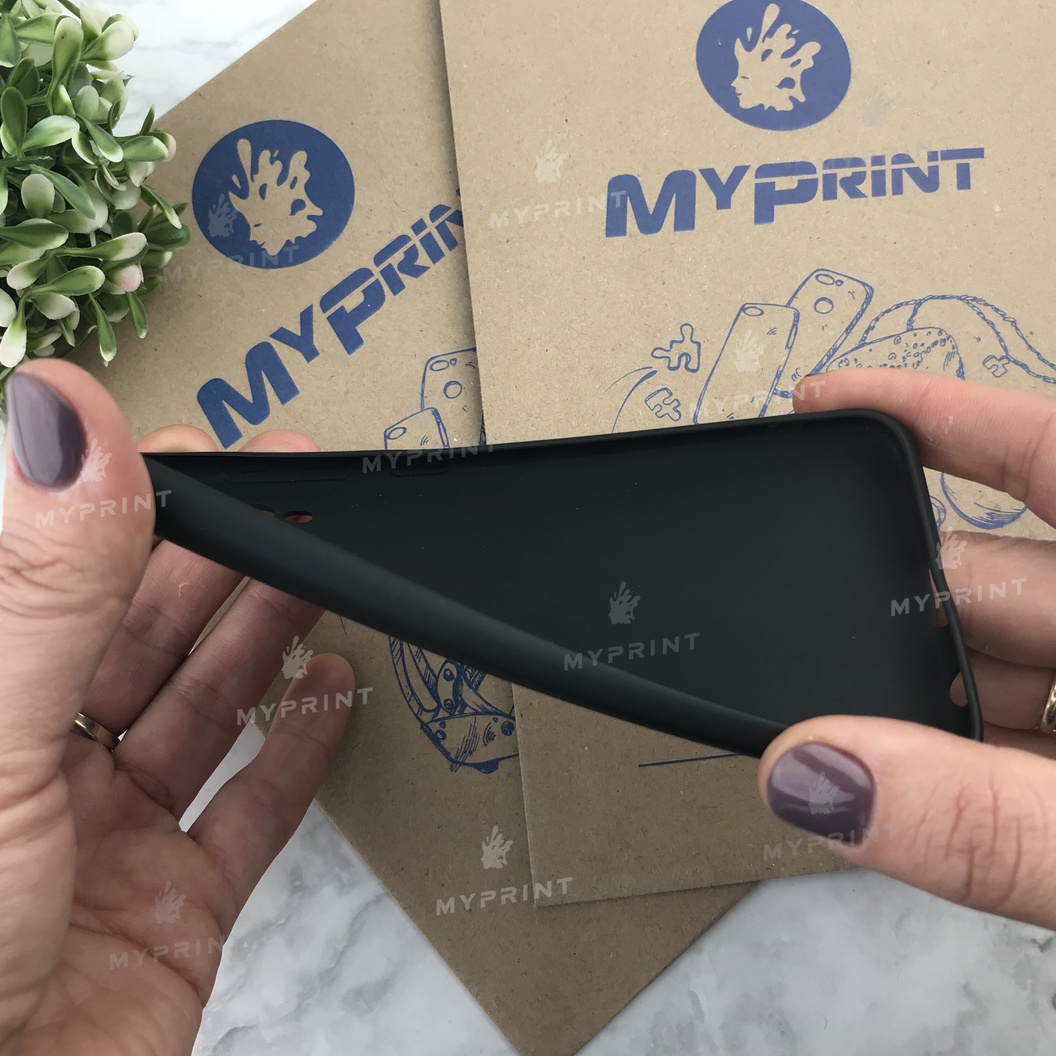 Чохол силіконовий для Samsung A40 чорний (5490) - фото 3 - Чохли для УФ друку