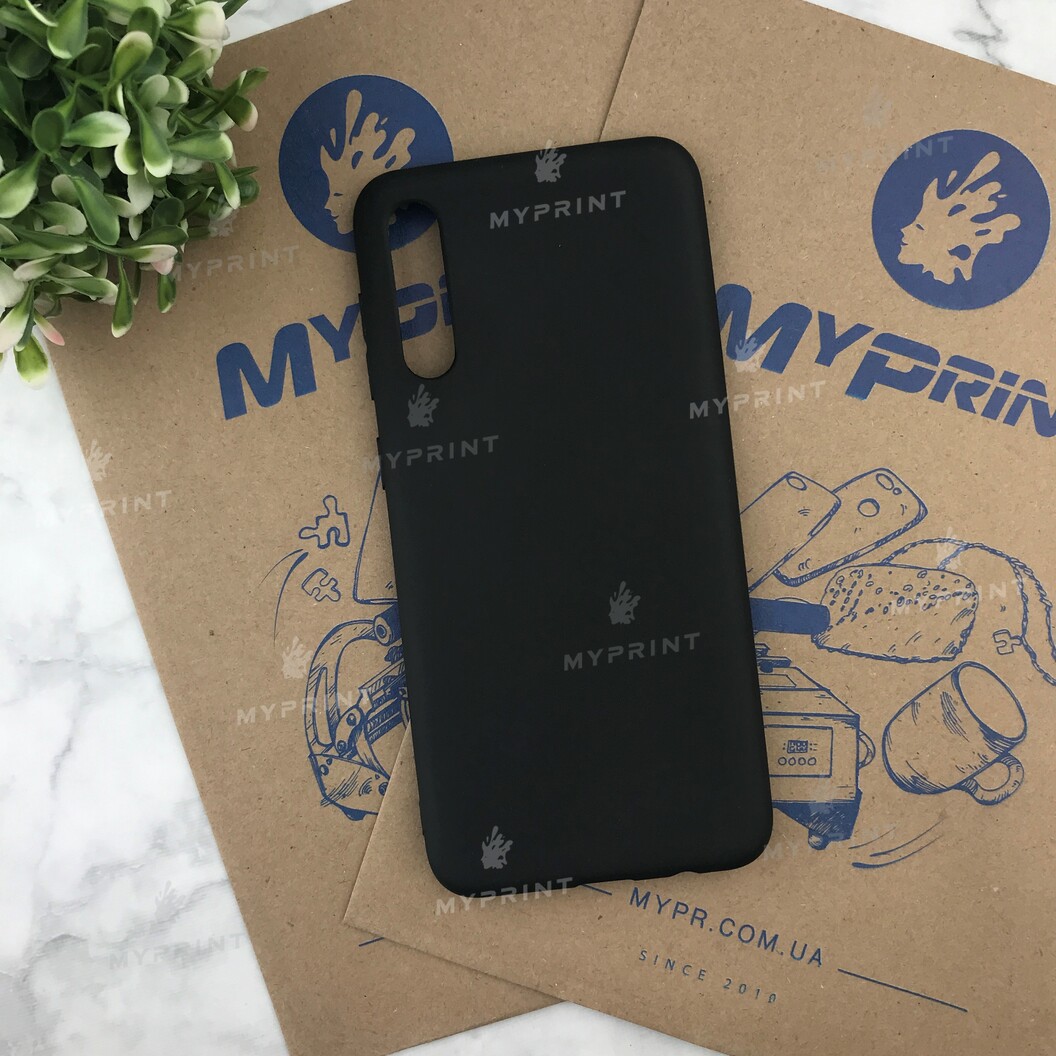 Чохол силіконовий для Samsung A50 / A50s / A30s чорний (4820) - фото 1 Чохол силіконовий для Samsung A50 / A50s / A30s чорний (4820) - фото 1 - Чохли для УФ друку