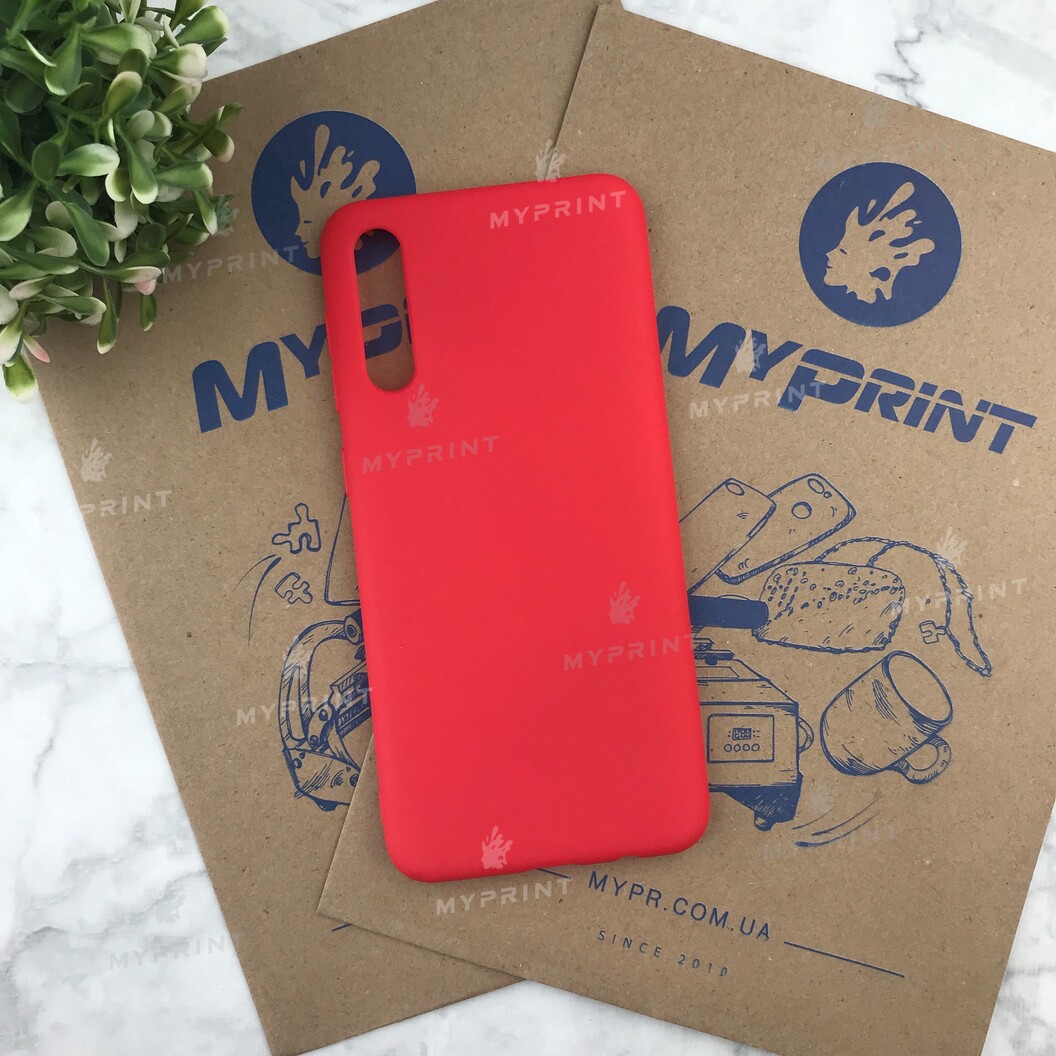 Чохол силіконовий для Samsung A50 / A50s / A30s червоний (4822) - фото 1 - Чохли для УФ друку