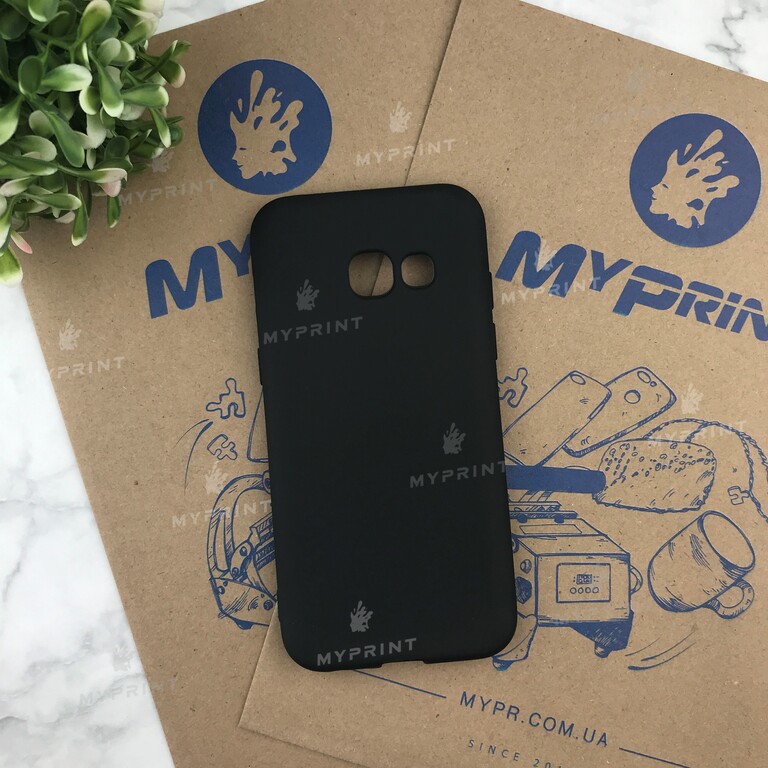 Чохол силіконовий для Samsung A320 чорний (4814) 