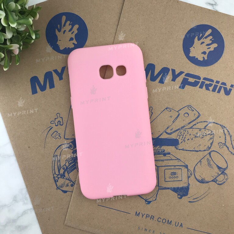 Чохол силіконовий для Samsung A320 рожевий (4815) 