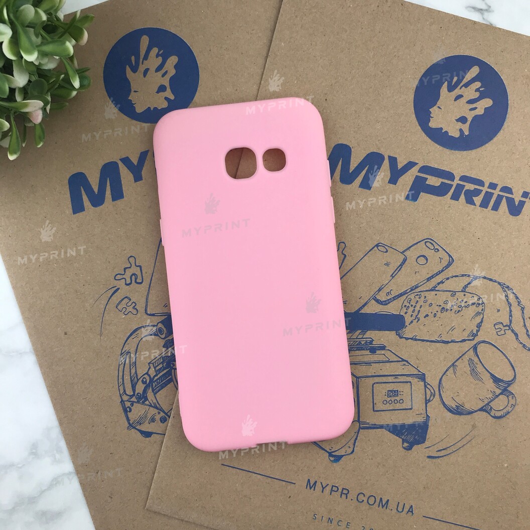 Чохол силіконовий для Samsung A320 рожевий (4815) - фото 1 Чохол силіконовий для Samsung A320 рожевий (4815) - фото 1 - Чохли для УФ друку
