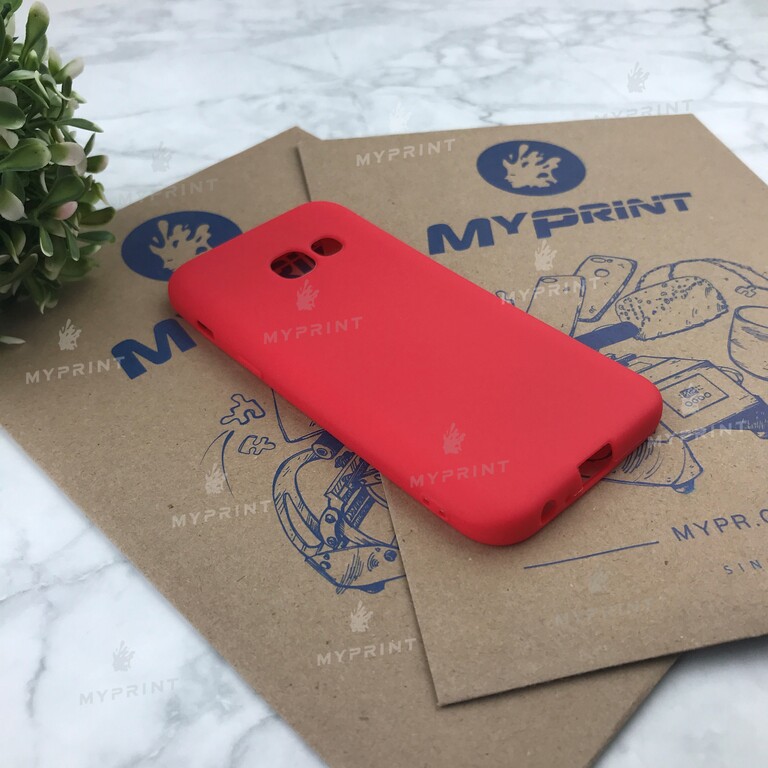 Чохол силіконовий для Samsung A320 червоний (4816) 
