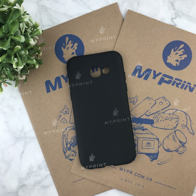 Чохол силіконовий для Samsung A520 чорний (4832) 