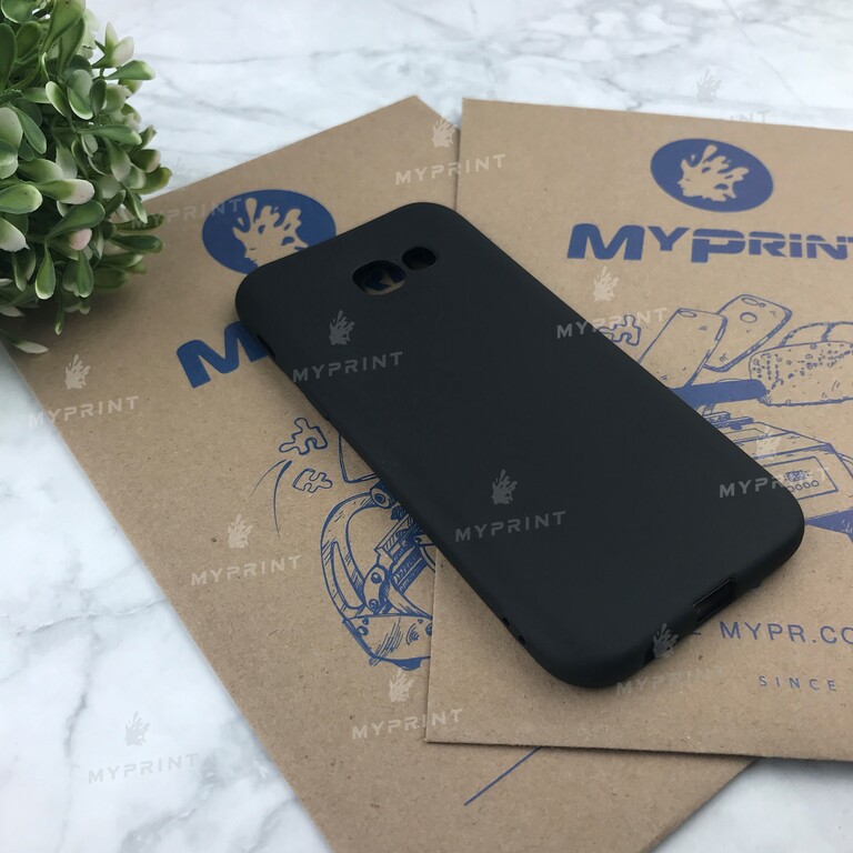 Чохол силіконовий для Samsung A520 чорний (4832) 