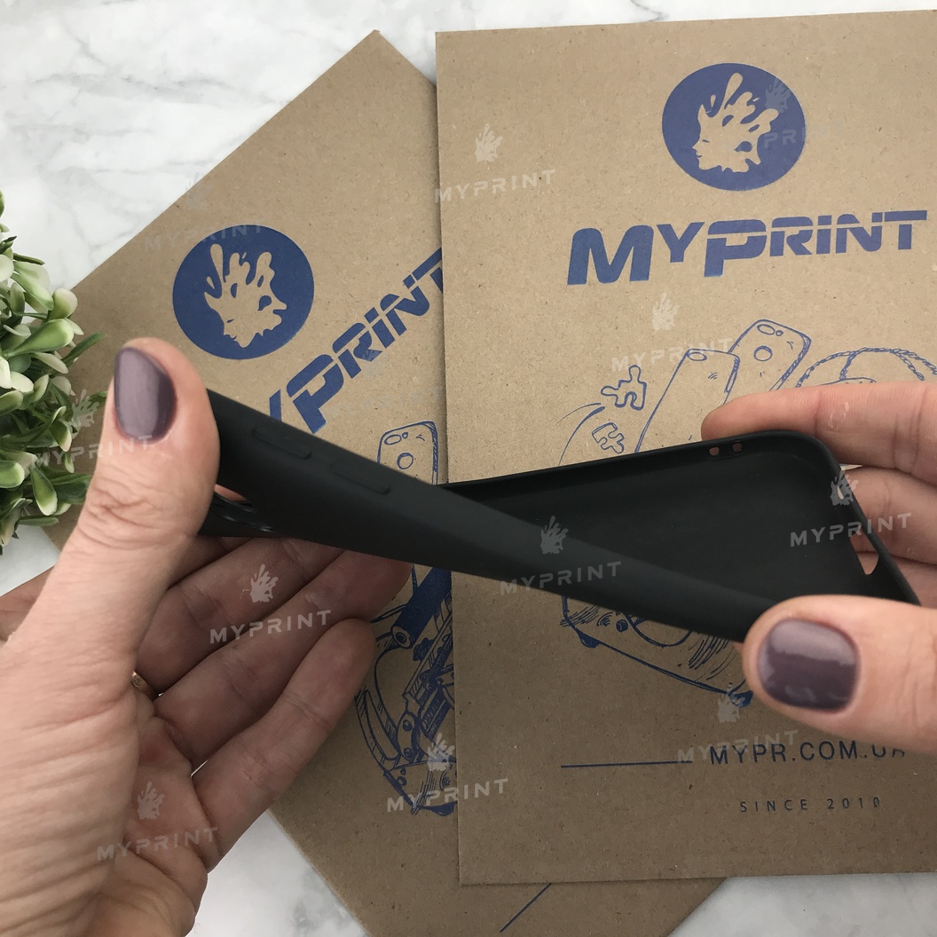 Чохол силіконовий для Samsung A520 чорний (4832) - фото 3 - Чохли для УФ друку