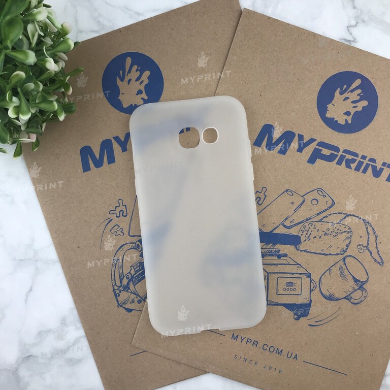 Чохол силіконовий для Samsung A520 білий (4831) 