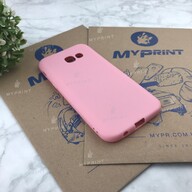 Чохол силіконовий для Samsung A520 рожевий (4833) - фото 2 - Чохли для УФ друку