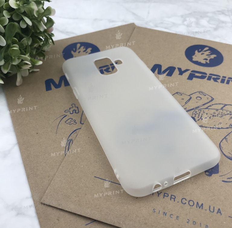 Чохол силіконовий для Samsung A6 білий (4843) 